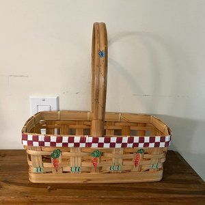 Farmhouse carrot Easter Basket decoration 11" x11" x 6"